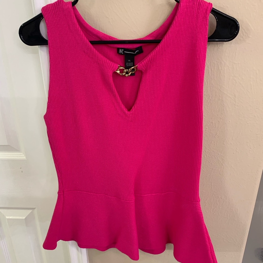 INC Peplum Sweater Top